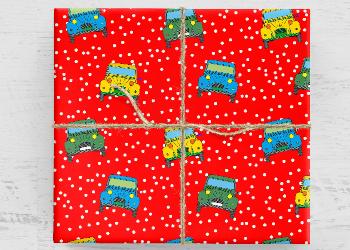 giftwrapChristmasredwith2cv